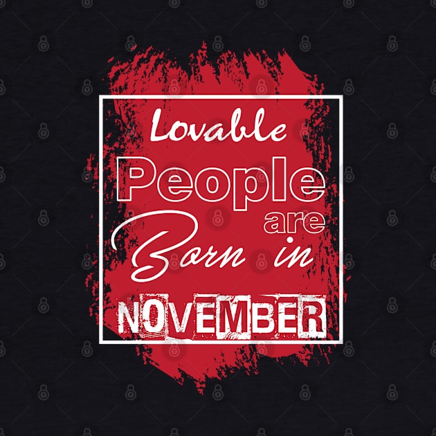 Lovable people are born in November by variantees